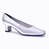 Betty White Satin Low Heel Bridal Shoes