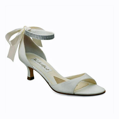 Carmen Ivory Low Heel Bridal Shoes